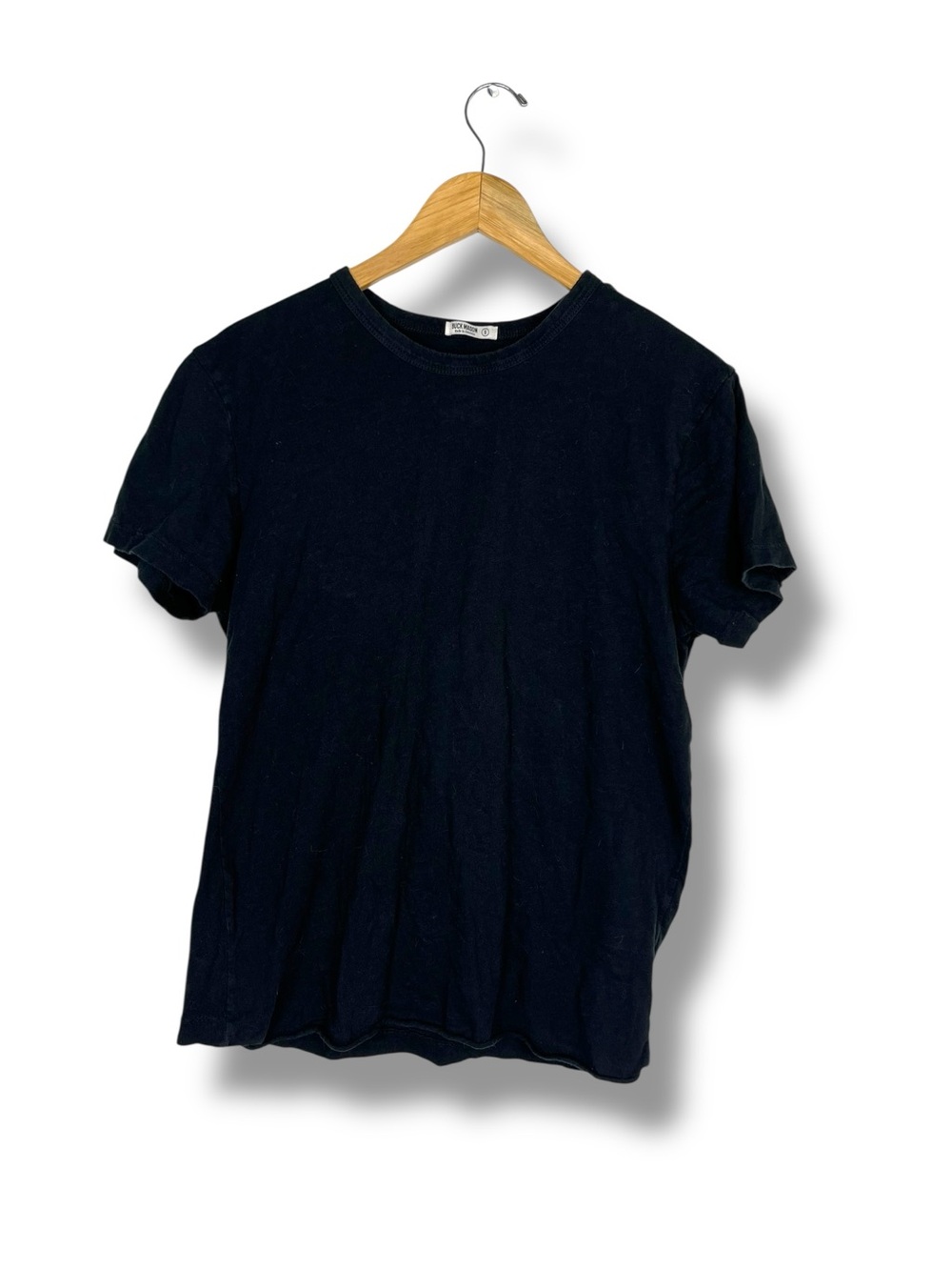 Buck Mason Shirt Mens Small Black Crewneck Tee Made In USA Elevated Basic Staple